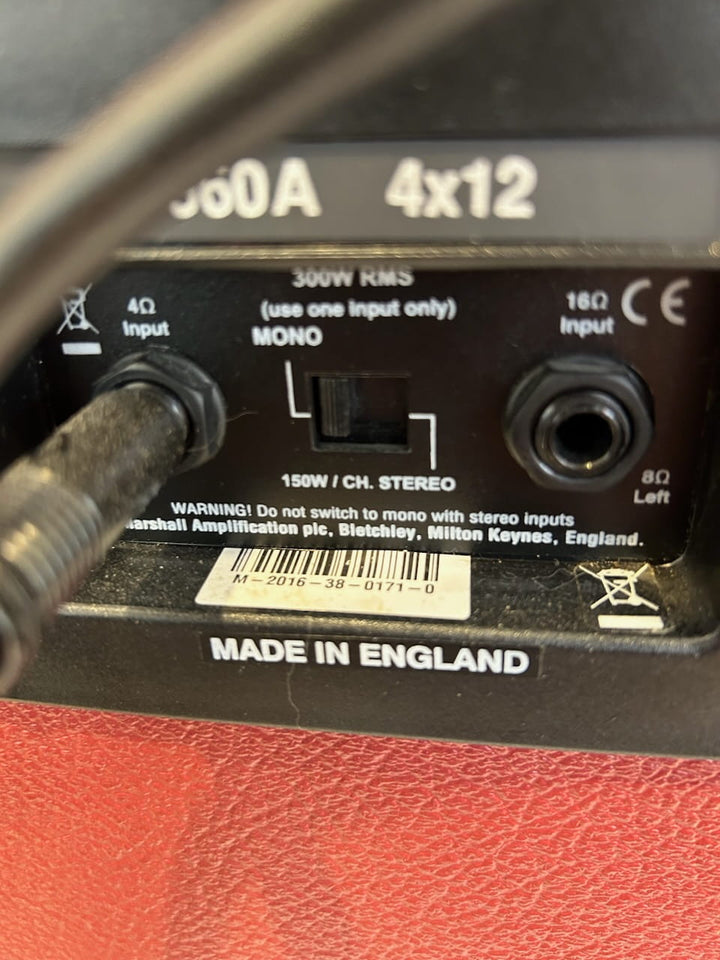 Marshall JVM410H Half Stack Red Tolex UK Release