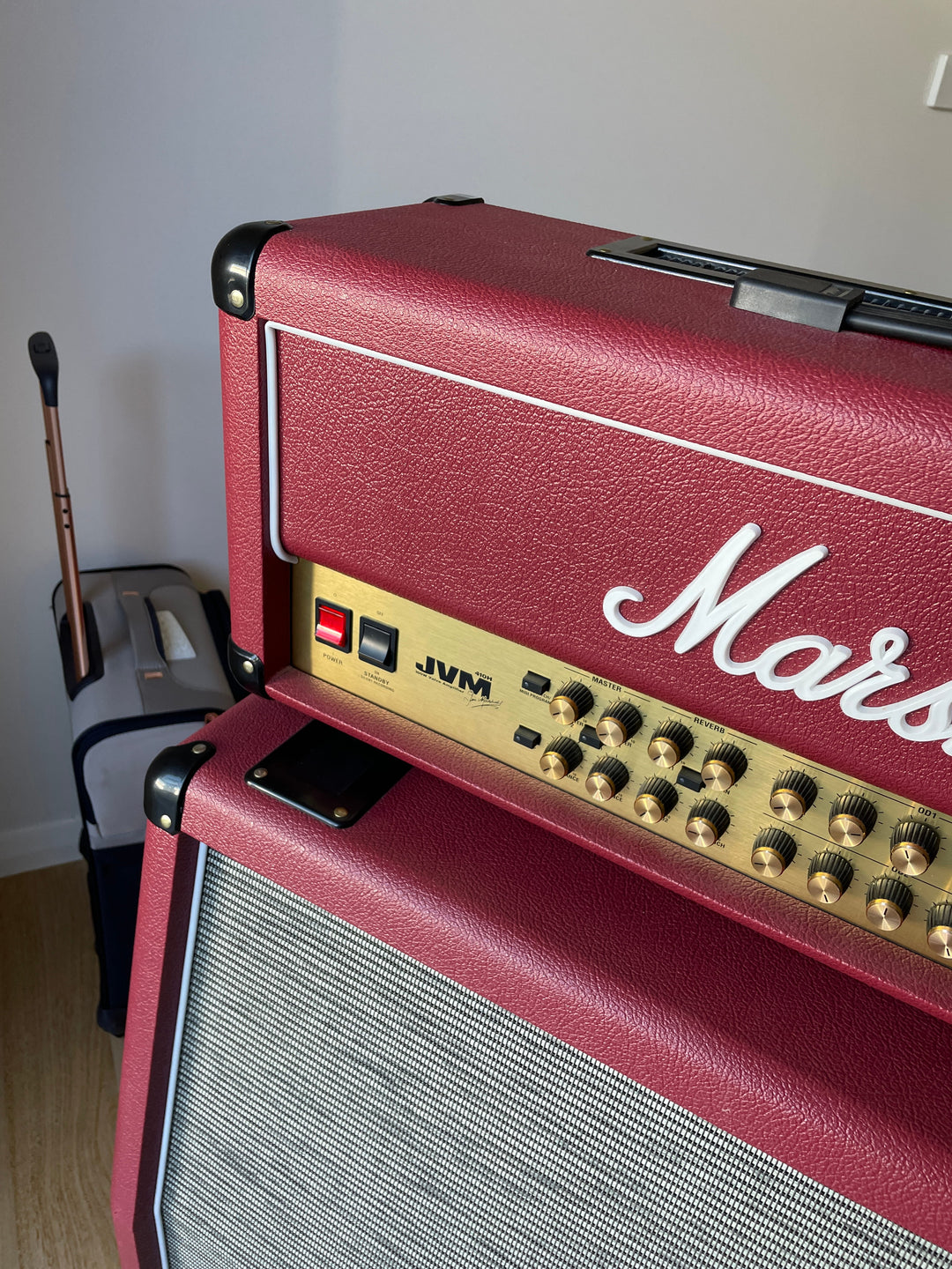 Marshall JVM410H Half Stack Red Tolex UK Release