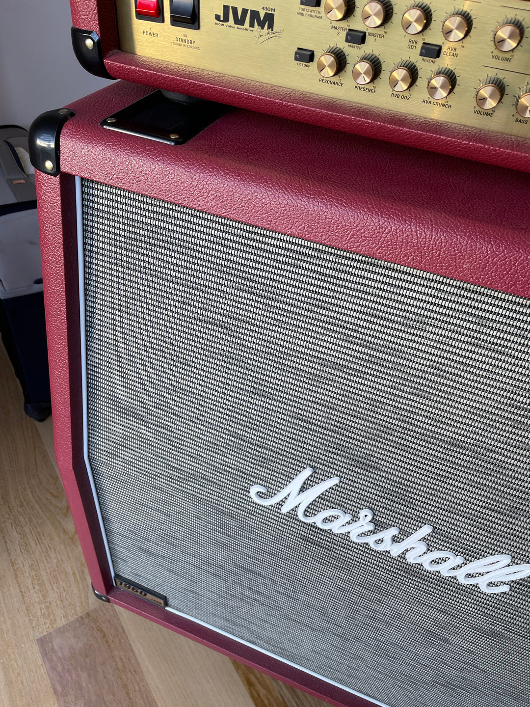 Marshall JVM410H Half Stack Red Tolex UK Release