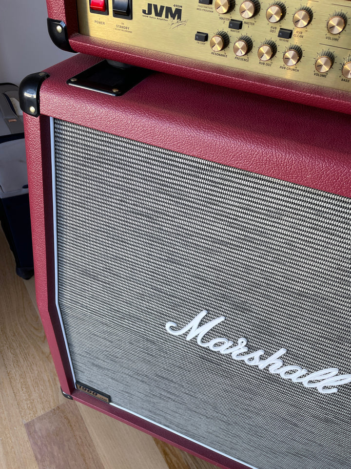 Marshall JVM410H Half Stack Red Tolex UK Release