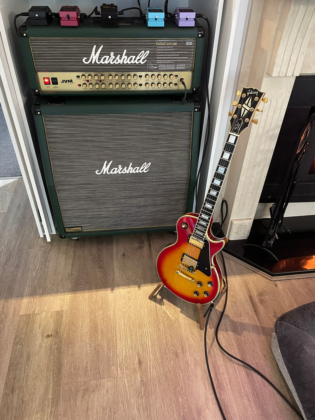 Marshall JVM410H Half Stack British Racing Green Tolex Germany Release