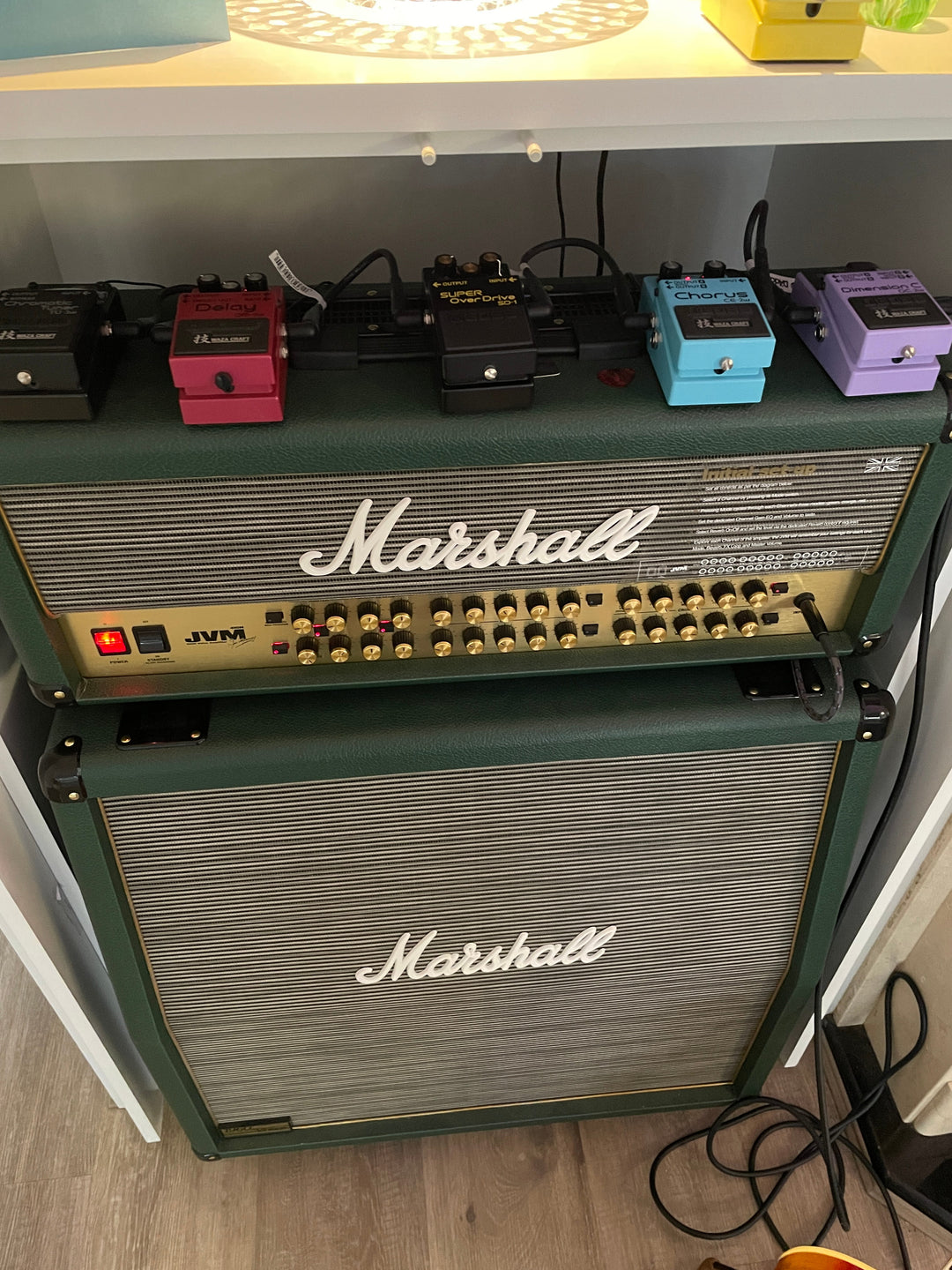 Marshall JVM410H Half Stack British Racing Green Tolex Germany Release