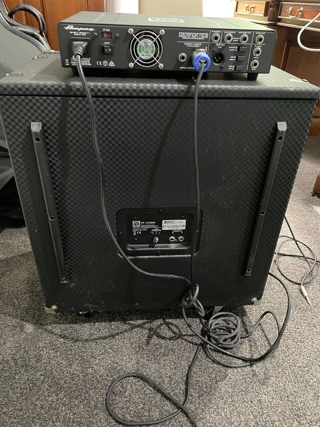 Ampeg PF-500 & PF-210HE Cab