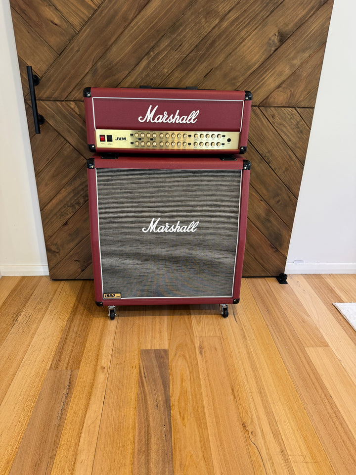 Marshall JVM410H Half Stack Red Tolex UK Release