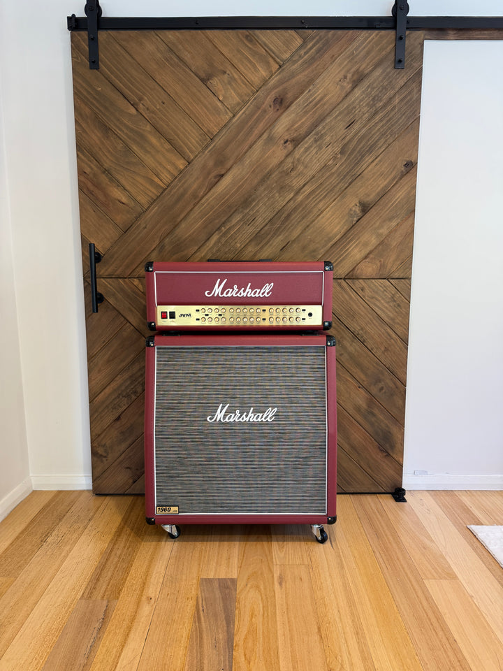 Marshall JVM410H Half Stack Red Tolex UK Release