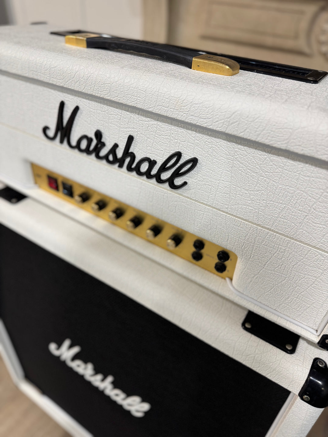 Marshall 100watt Half Stack White Both 2008 Randy Rhoades